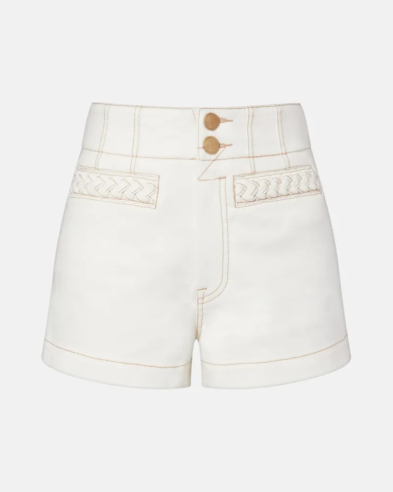 Zimmermann Jeansshorts Roselight Weiß