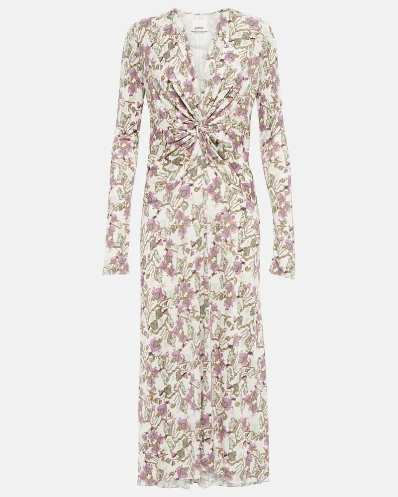 Isabel Marant Midikleid Janevea Weiß