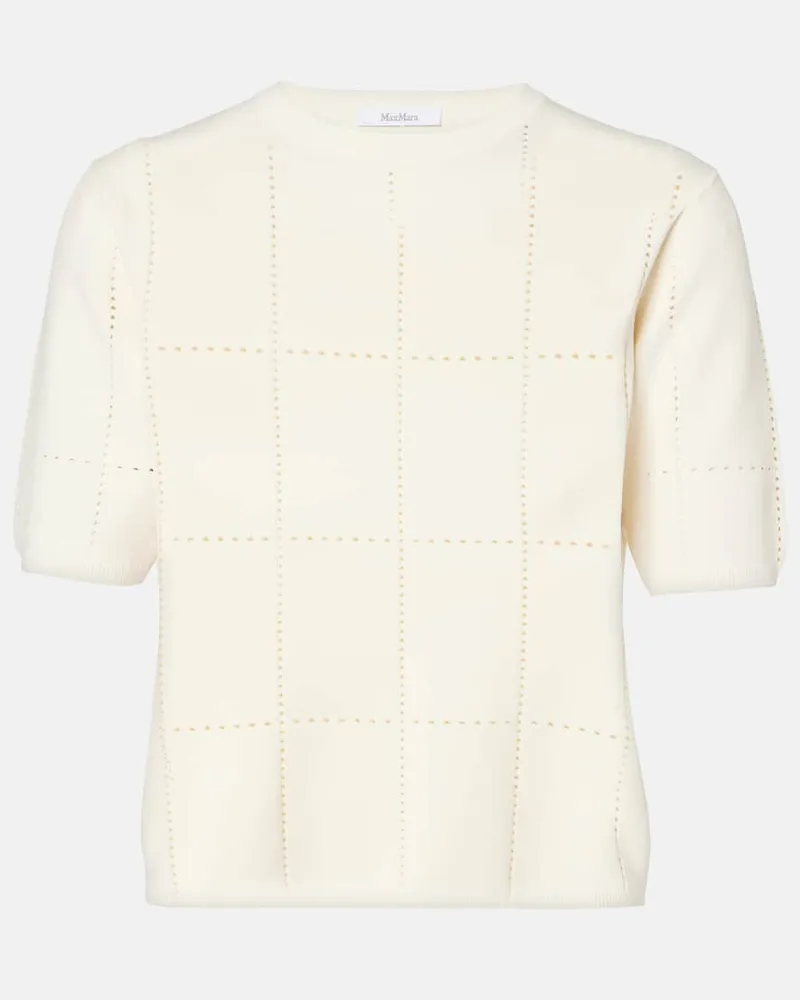 Max Mara Cropped-Top Cadore Weiß