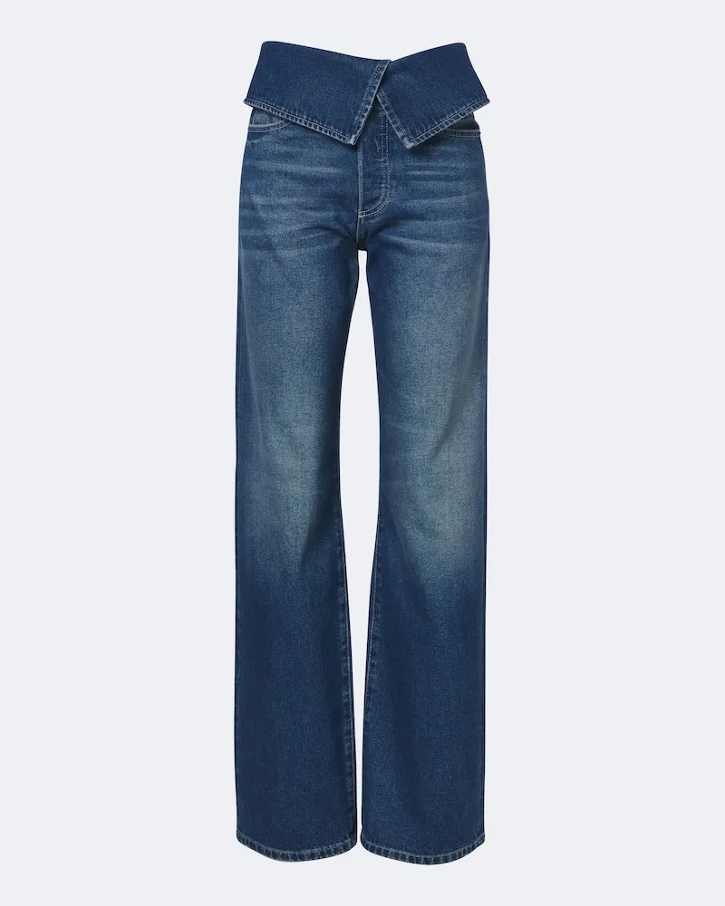 Dries van Noten Straight Jeans Blau
