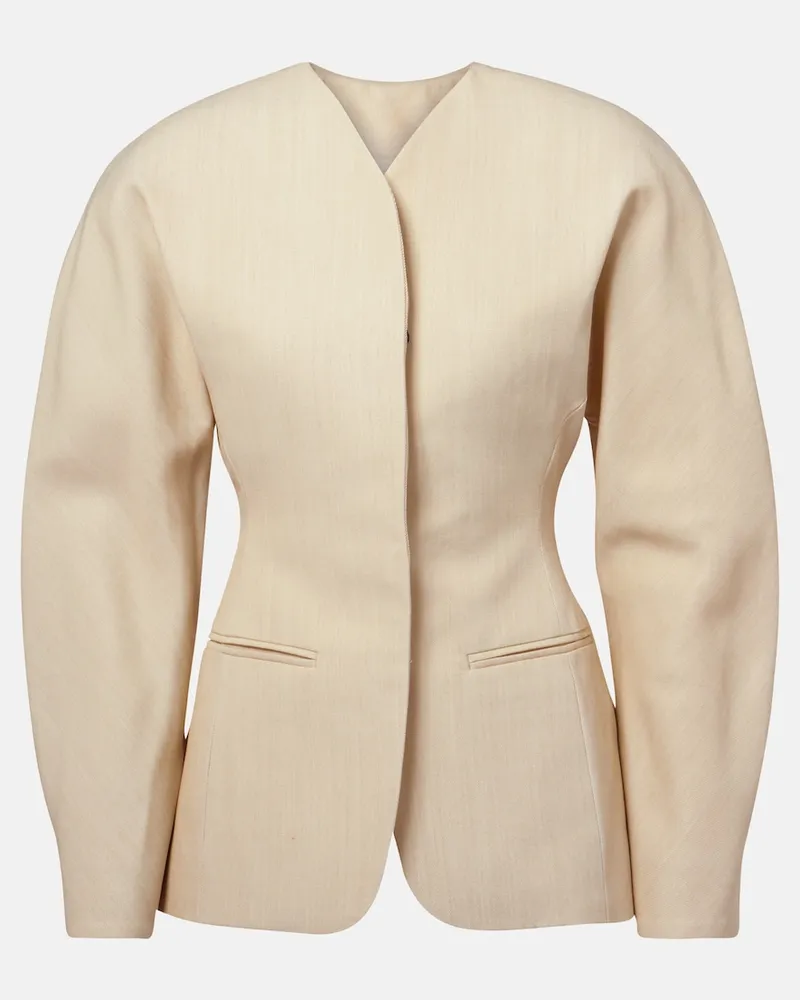 Jacquemus Jacke Ovalo Beige