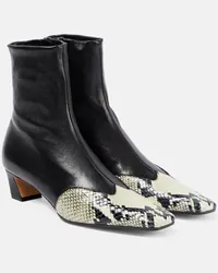 KHAITE Ankle Boots Dallas aus Leder Multicolor