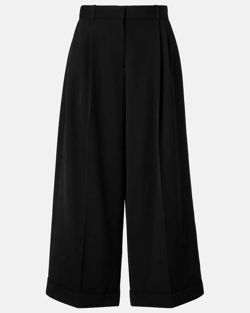 The Row Weite Hose Lior aus Baumwolle Schwarz