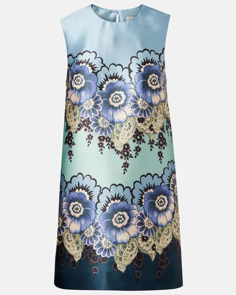 ALEMAIS Alémais Minikleid aus Satin Blau