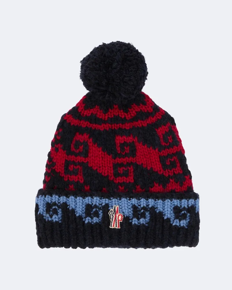 Moncler Mütze aus einem Wollgemisch Rot