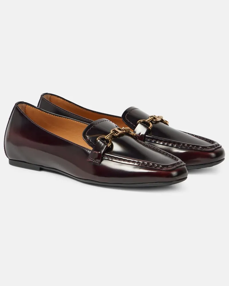 TOD'S Loafers aus Leder Violett