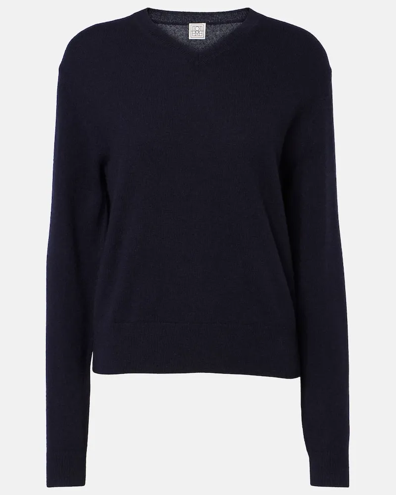 Totême Pullover aus Kaschmir Blau