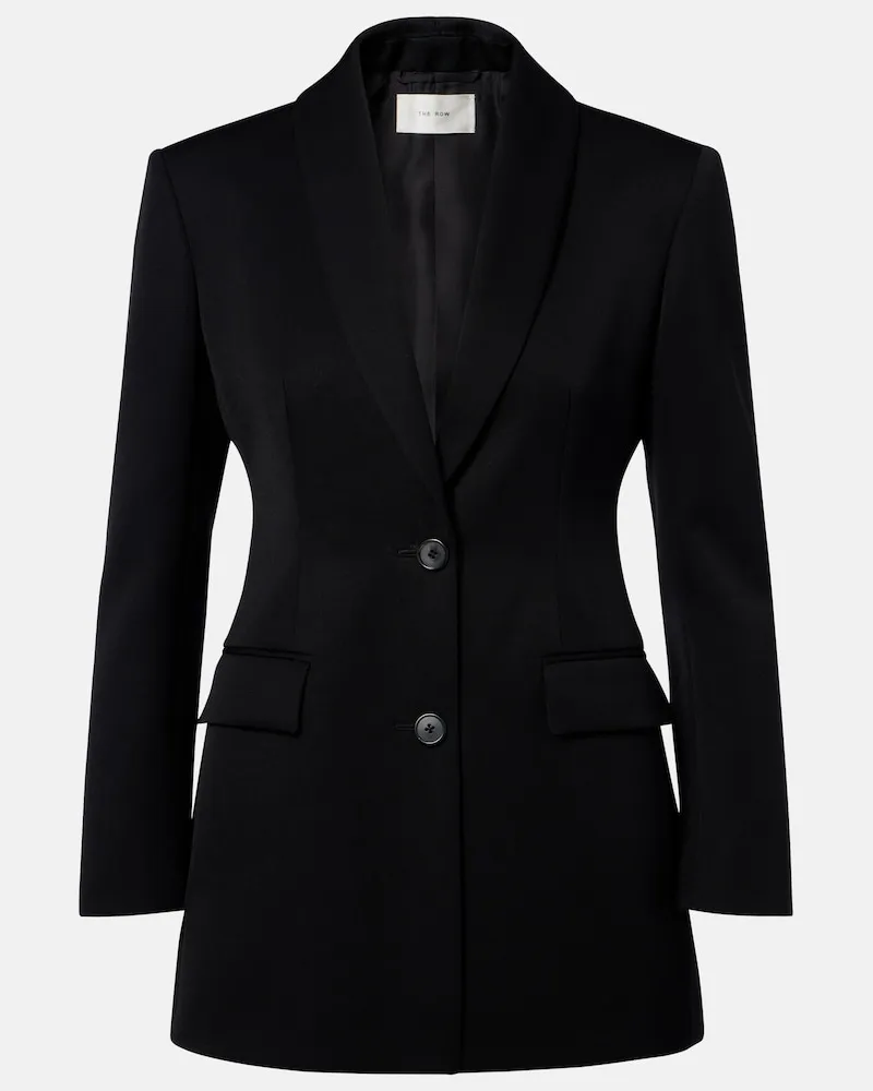 The Row Blazer Bettina aus Wolle Schwarz