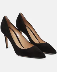 Gianvito Rossi Pumps Gianvito 85 aus Veloursleder Schwarz