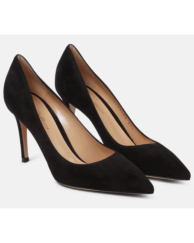Gianvito Rossi Pumps Gianvito 85 aus Veloursleder Schwarz
