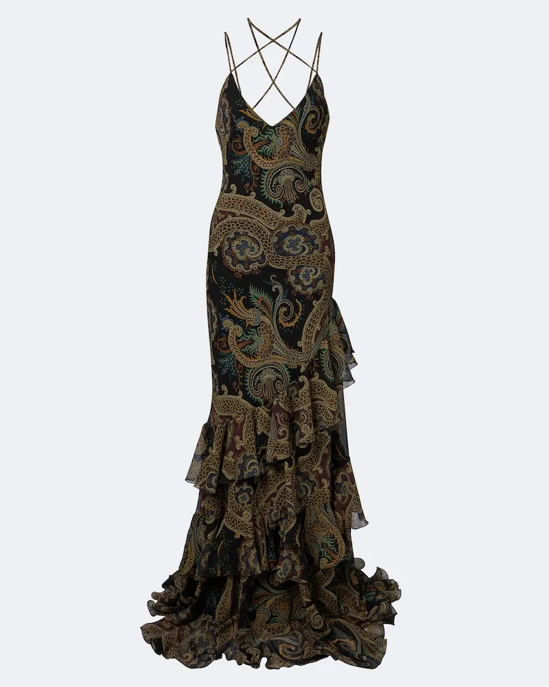 Etro Robe aus Seersucker Multicolor