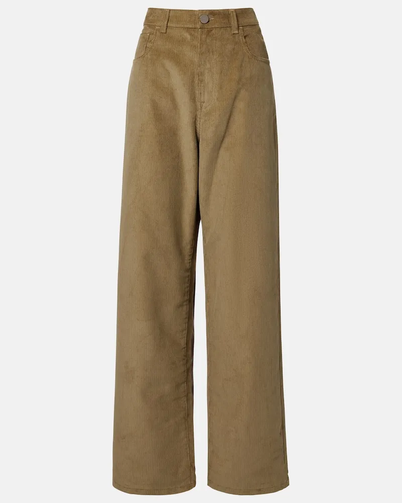 Róhe Róhe Weite Hose aus Baumwoll-Cord Beige