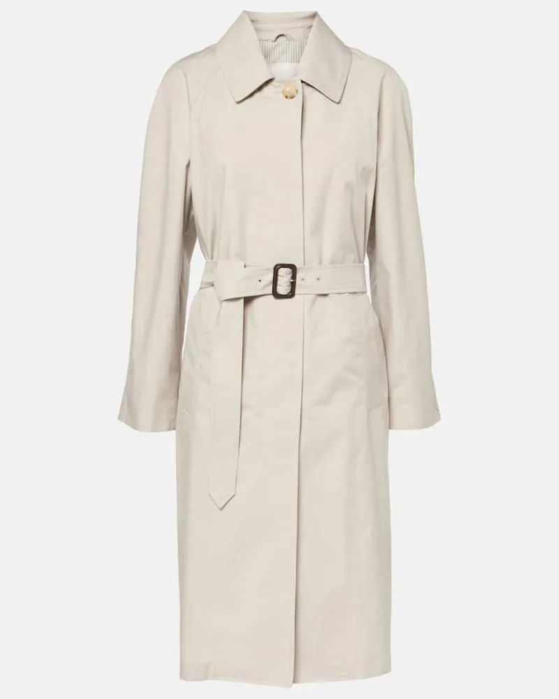 Max Mara Mantel The Cube Orleans aus Twill Weiß
