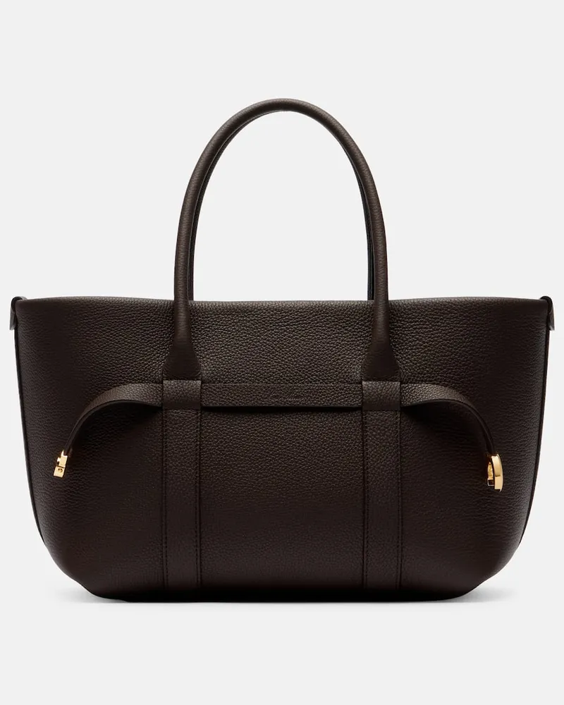 Loro Piana Shopper Ghiera Small aus Leder Braun