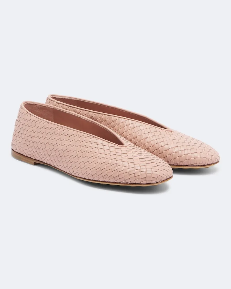 Bottega Veneta Ballerinas Rosa aus Leder Rosa
