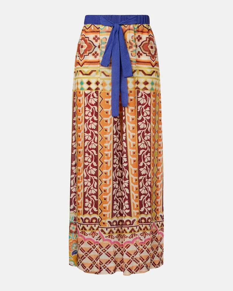 Etro Bedruckte High-Rise Palazzo-Hose Multicolor