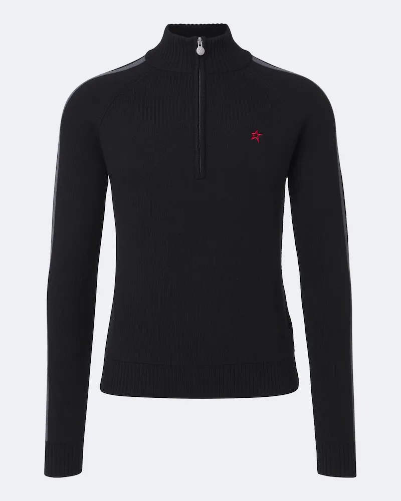 Perfect Moment Pullover La Tour aus Wolle Schwarz
