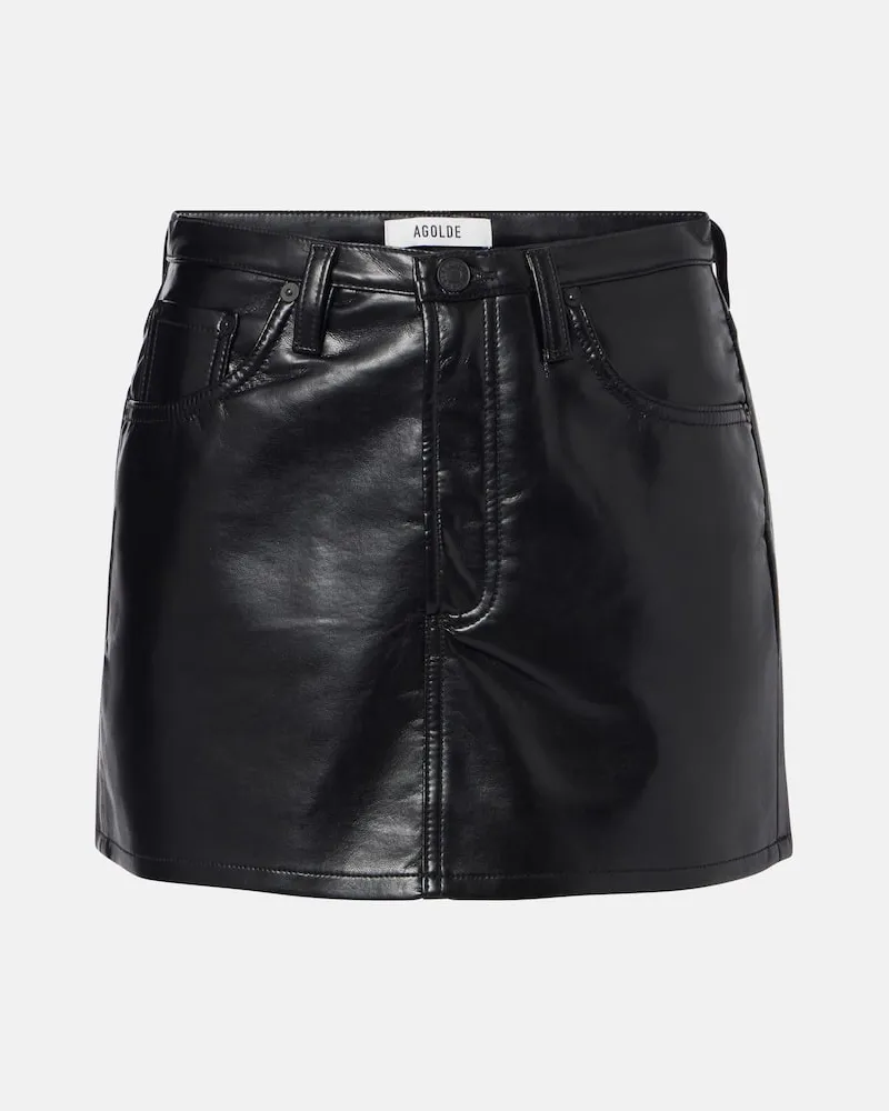 AGOLDE Minirock Keira Schwarz