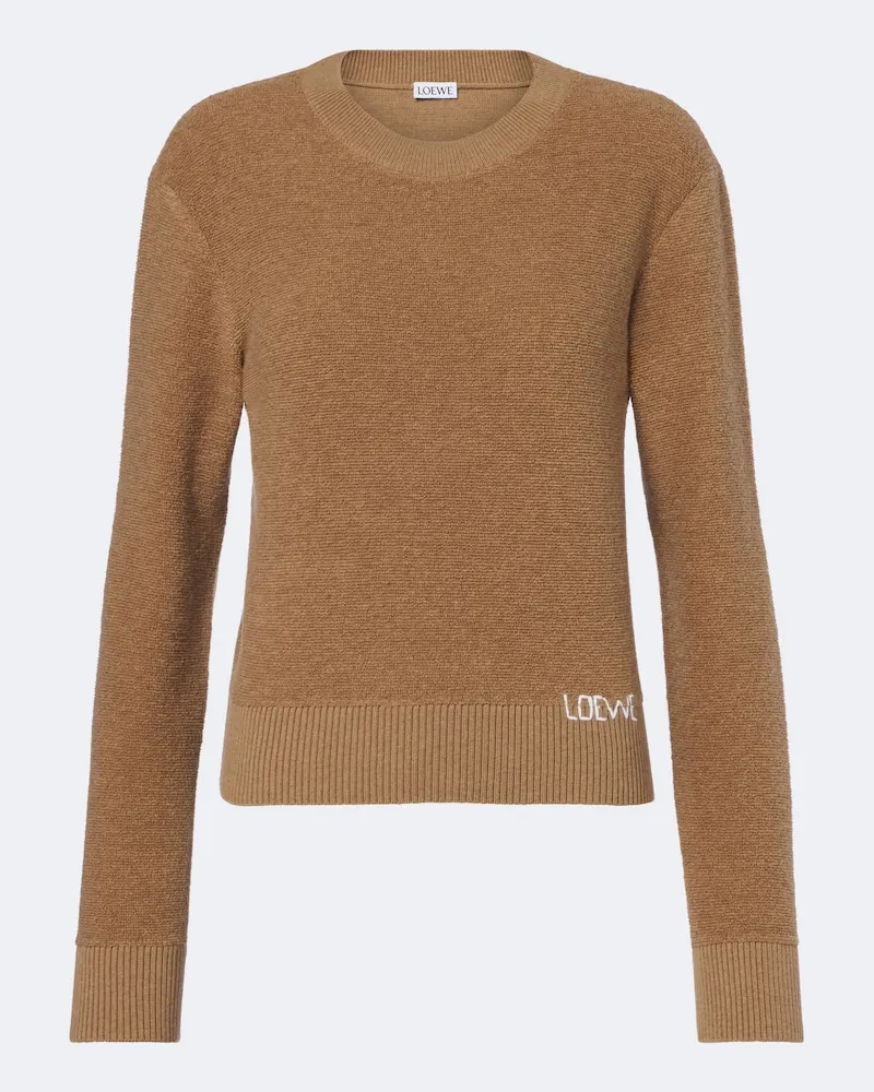 Loewe Pullover aus Wolle Braun