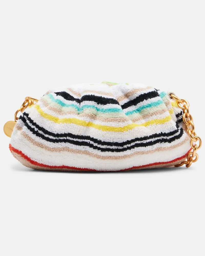 Missoni Clutch Small aus Frottee Multicolor