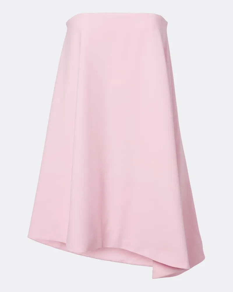 Jil Sander Bustier-Kleid aus Schurwolle Rosa