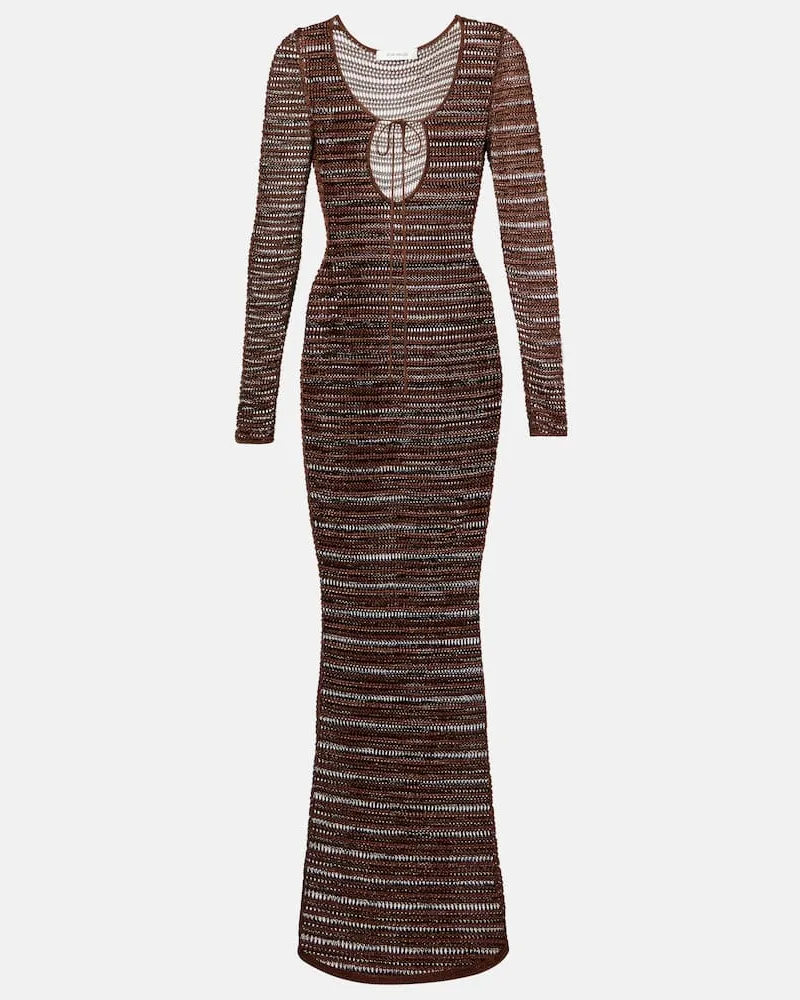 Aya Muse Maxikleid aus Strick Braun