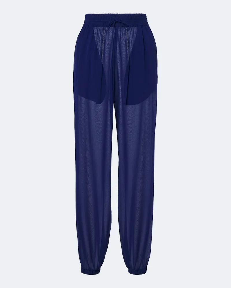 Christopher Esber Ballonhose Bennett aus Seide Blau