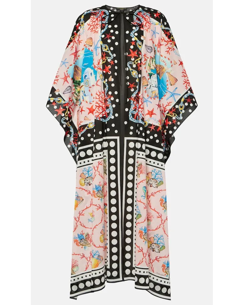 Dolce & Gabbana Bedruckter Kaftan Capri aus Baumwolle Multicolor
