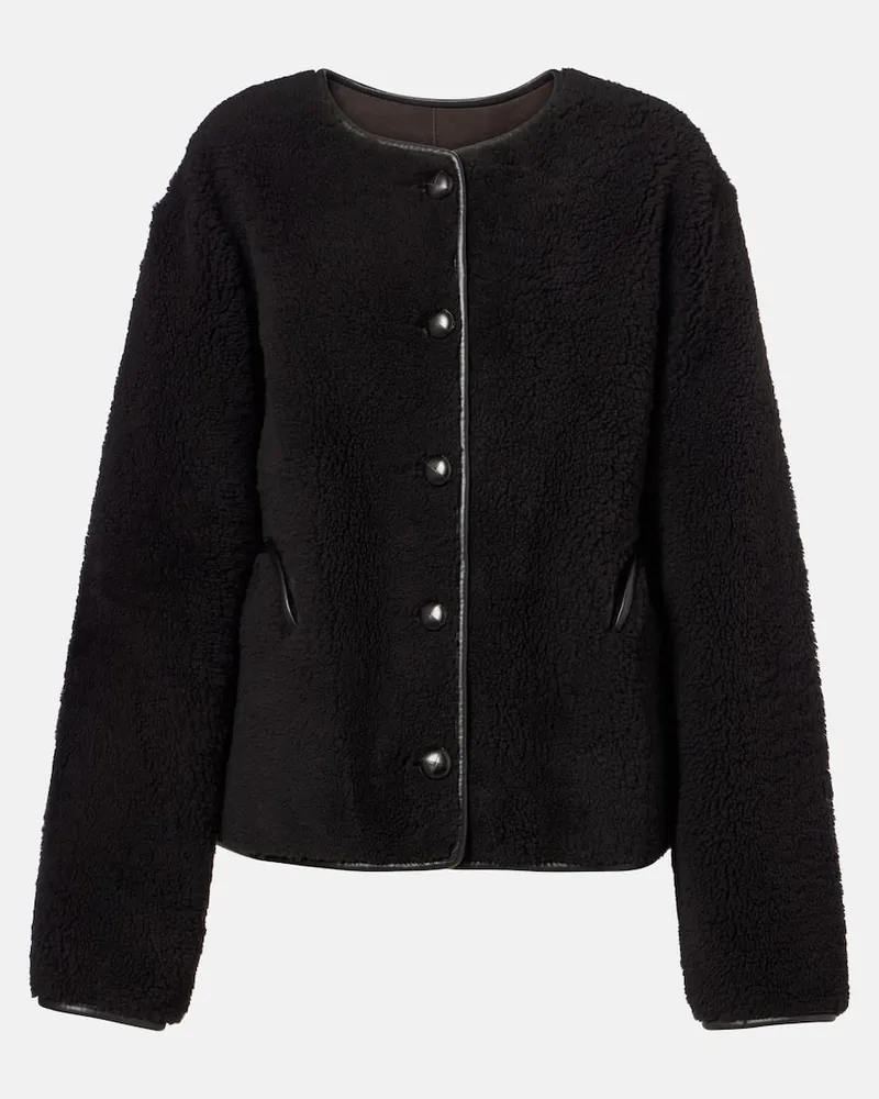Blazé Milano Blazé Milano Wendbare Jacke Gliss aus Shearling Braun