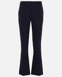 Valentino Garavani Gerade Hose aus Cady Couture Blau