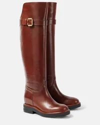 Chloé Chloe Overknee-Stiefel Coddington aus Leder Braun