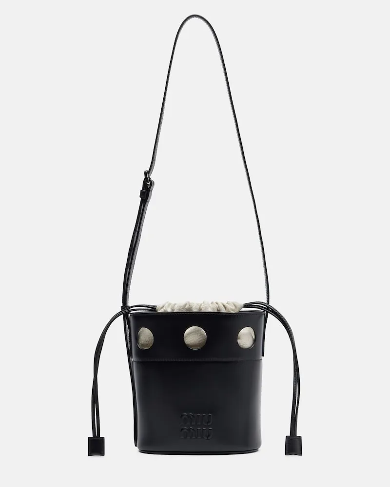 Miu Miu Tasche aus Leder Schwarz