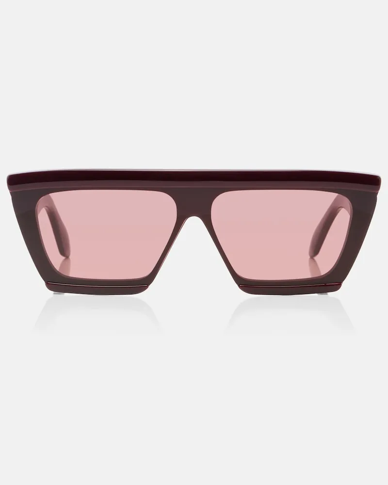 Alaïa Alaïa Sonnenbrille Lettering Logo Rot