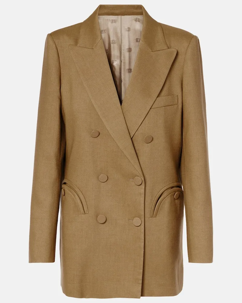 Blazé Milano Blazé Milano Blazer Everyday aus Leinen, Wolle und Mohair Beige