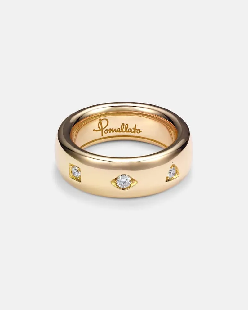 Pomellato Ring Iconica aus 18kt Roségold mit Diamanten Gold