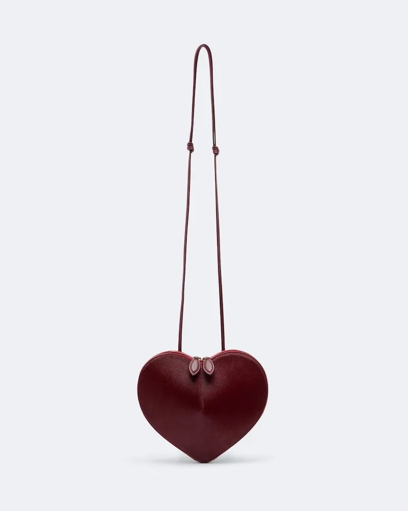 Alaïa Alaïa Schultertasche Le Cœur aus Kalbshaar Rot