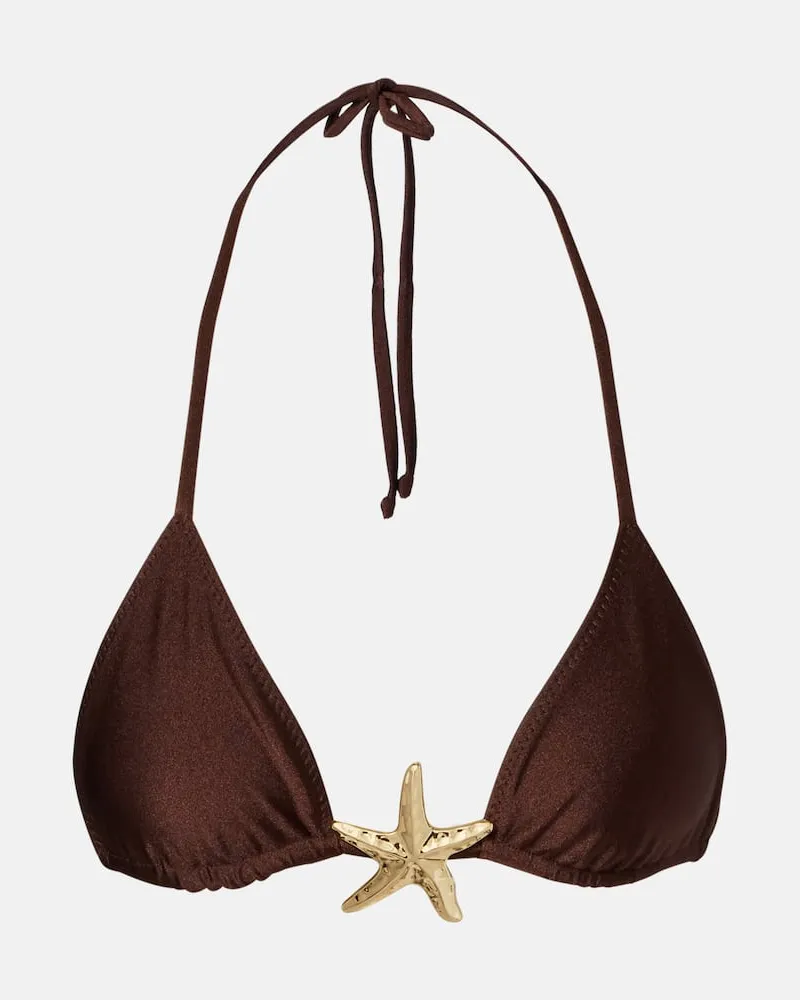 SAME Bikini-Oberteil Starfish Braun