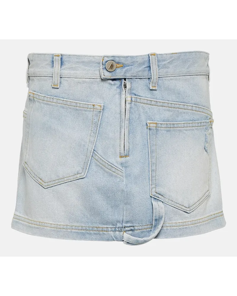 ATTICO Jeansrock Blau