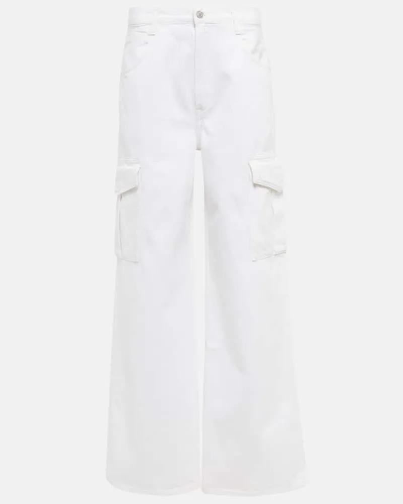 AGOLDE Cargohose Minka aus Denim Weiß