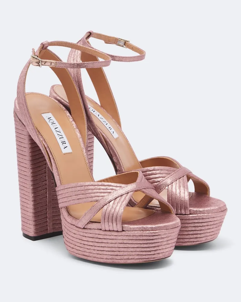 Aquazzura Plateausandalen Sundance Rosa
