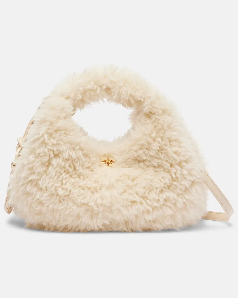 Ganni Tote Bag Small Weiß