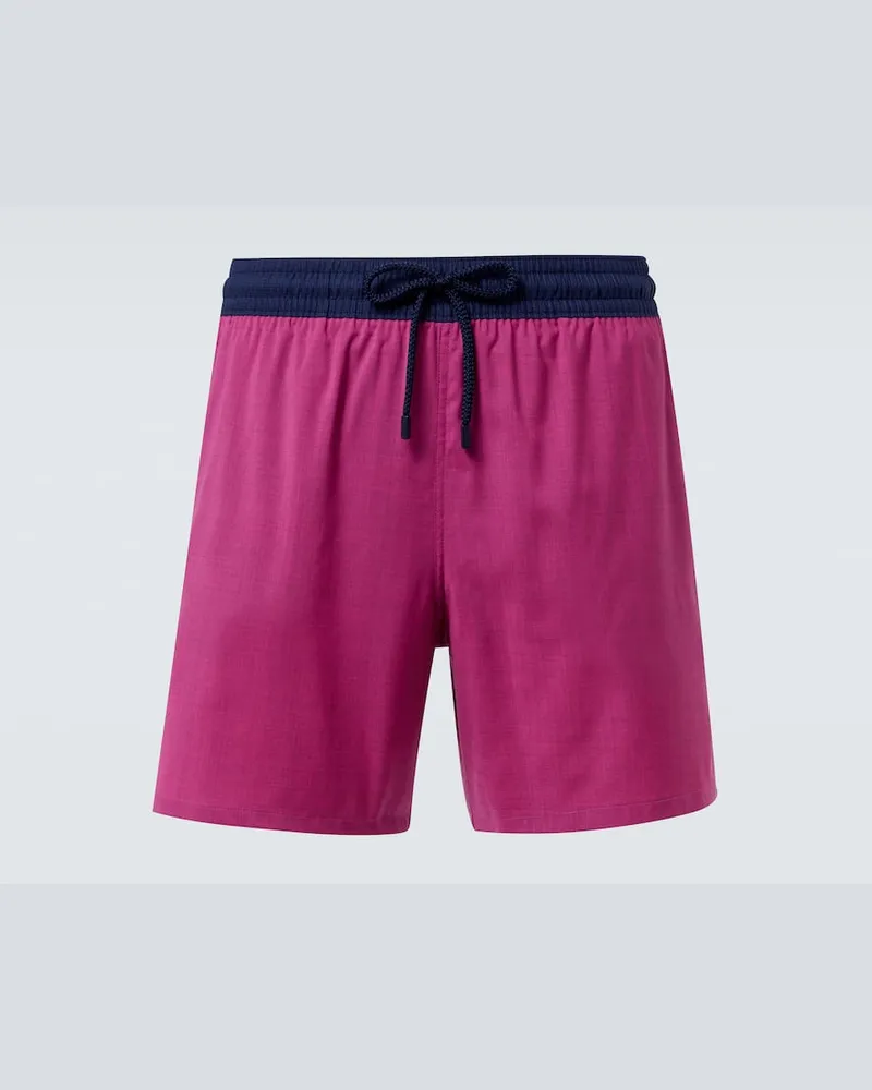 Vilebrequin Badeshorts aus Wolle Pink