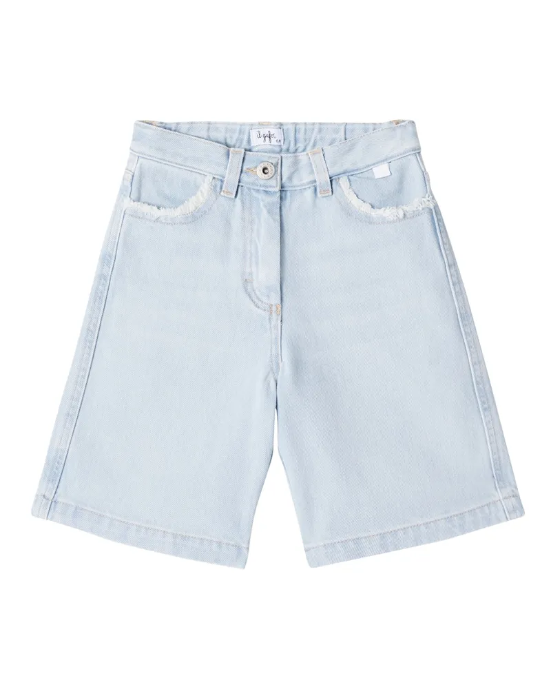 Il Gufo Jeansshorts Blau