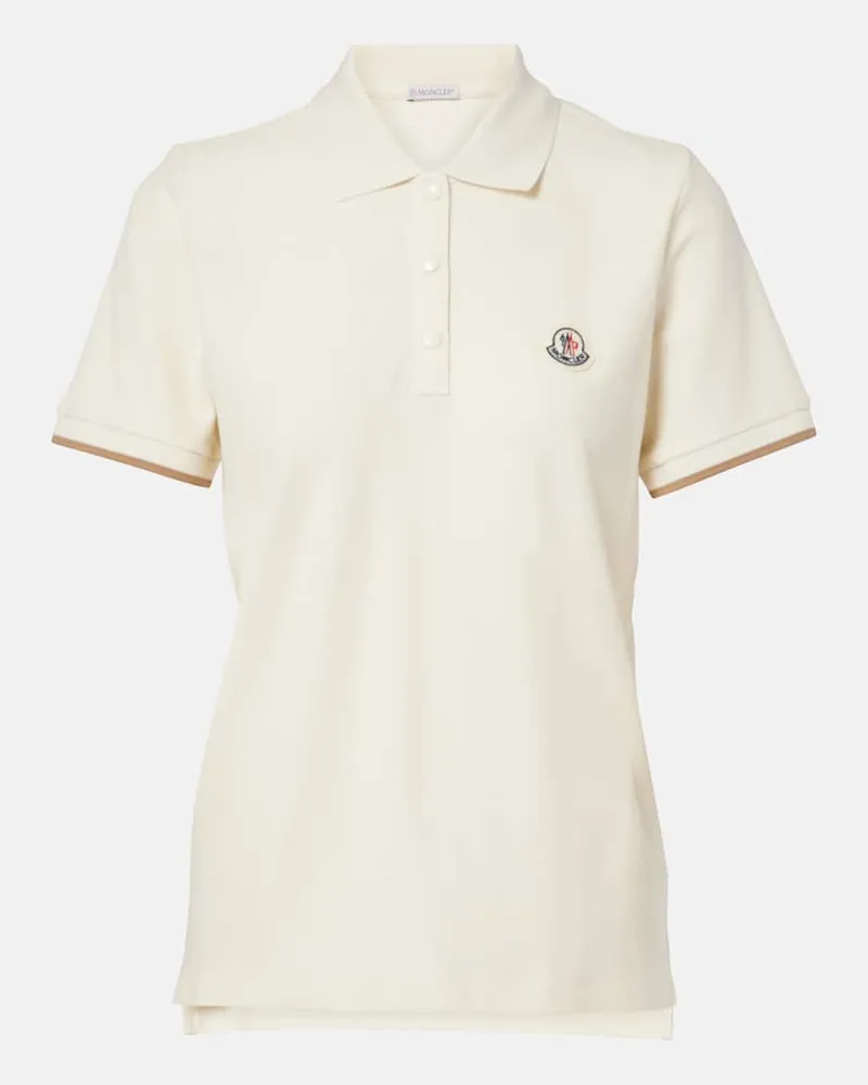 Moncler Polohemd aus Baumwolle Beige