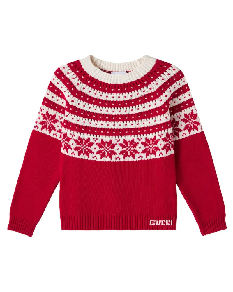 Gucci Pullover aus Wolle Rot
