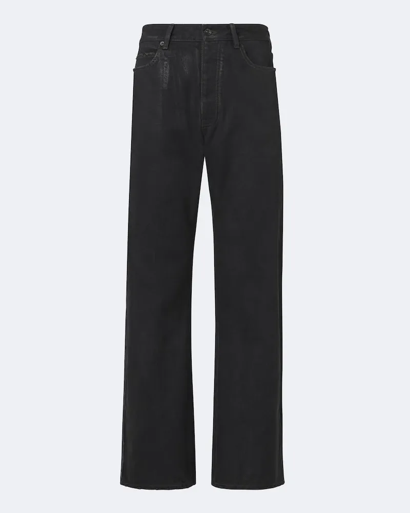 Balenciaga Straight Jeans Schwarz