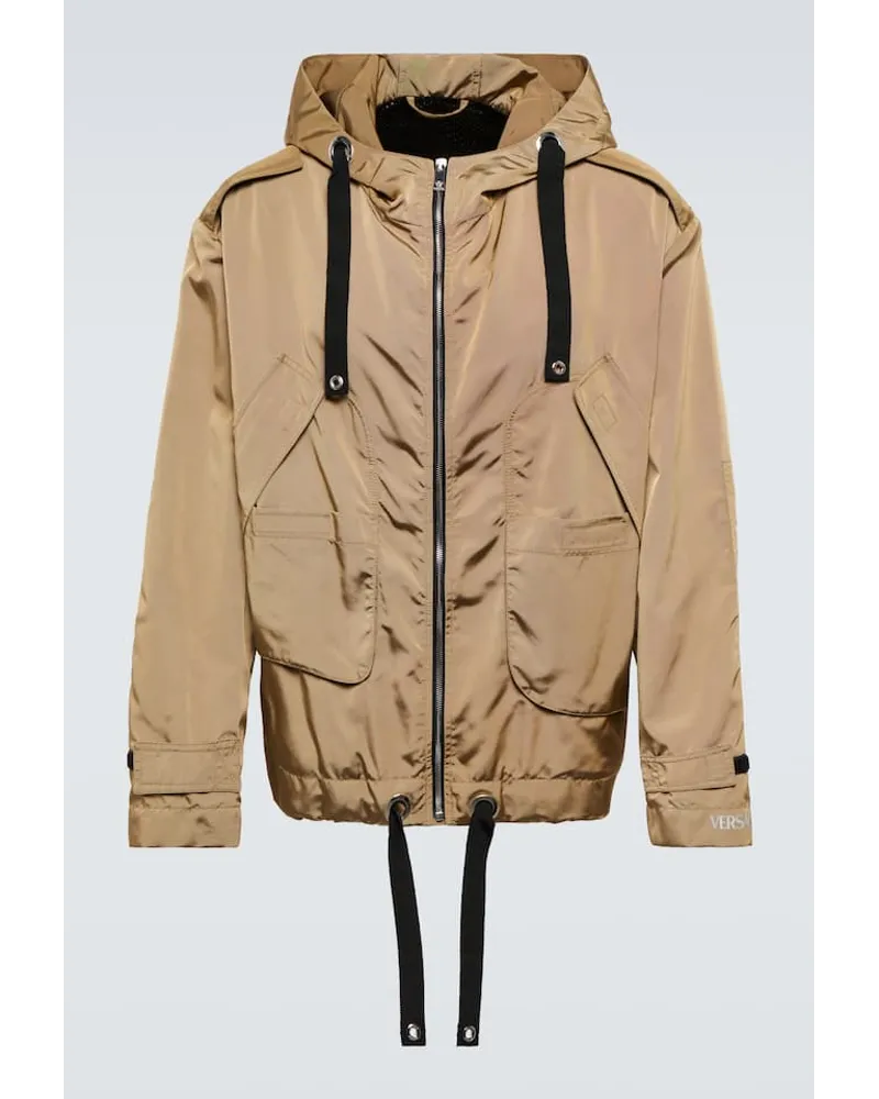 Versace Jacke aus Nylon Braun