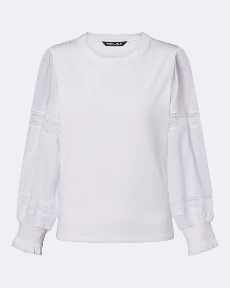 Veronica Beard Top Bellamie mit Spitze Weiß