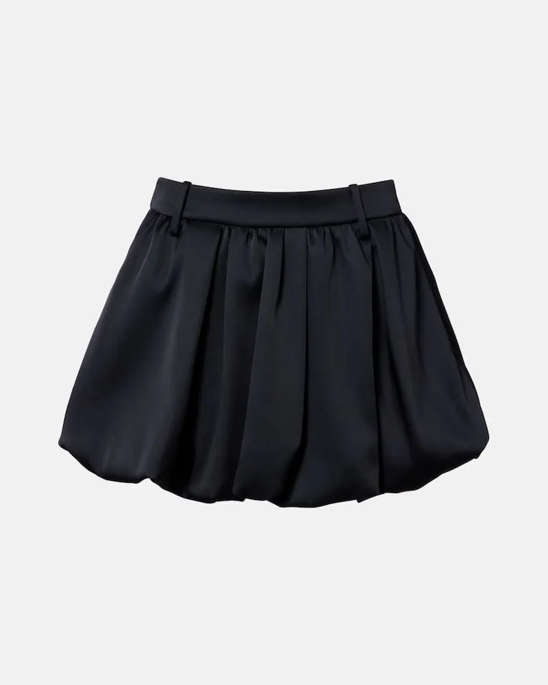 Dorothee Schumacher Minirock Shiny Statement aus Duchesse-Satin Grau