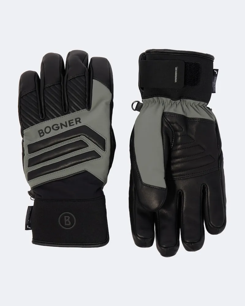 Bogner Skihandschuhe Alex mit Leder Schwarz